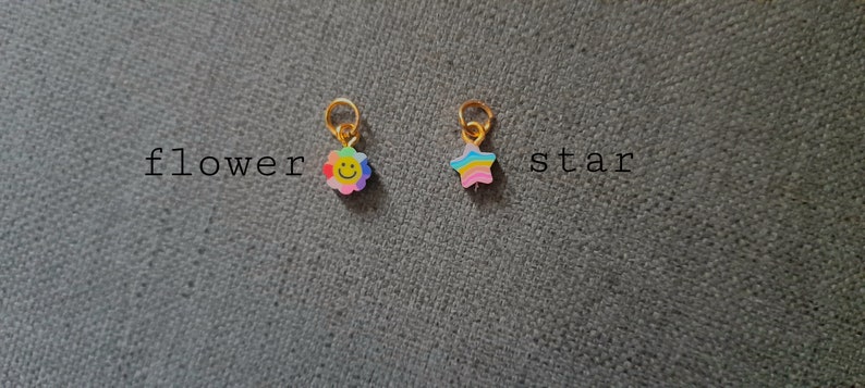 personalised clay bead keychain image 5