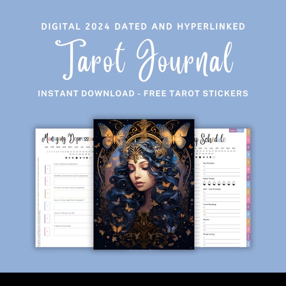 Tarot Journal 2024 Tarot Planner 2024 Digital Tarot Journal