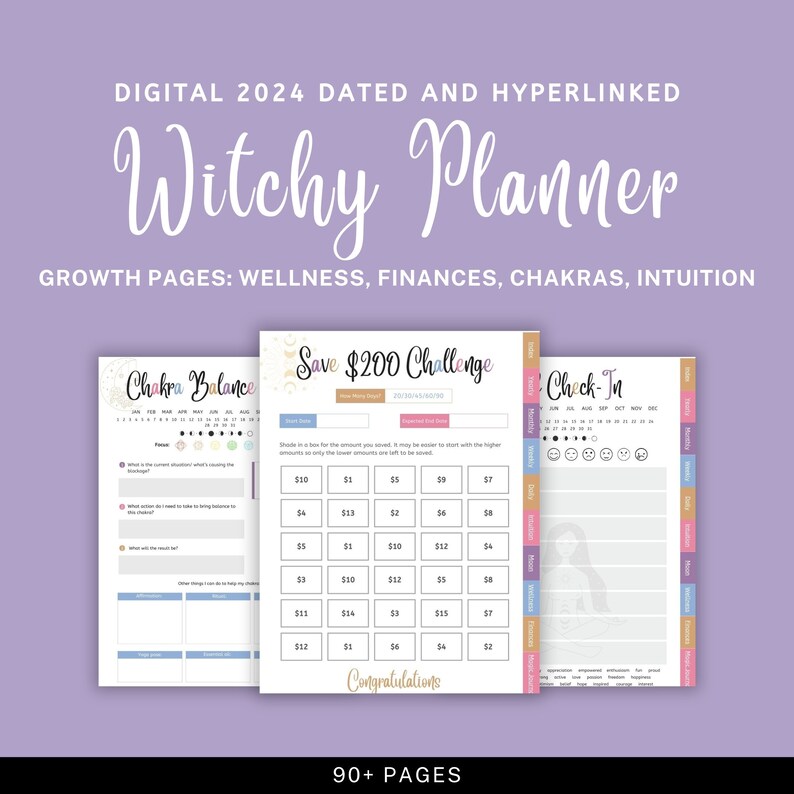 2024 Witchy Planner, Digital Witchy Planner, Witchy Digital Planner