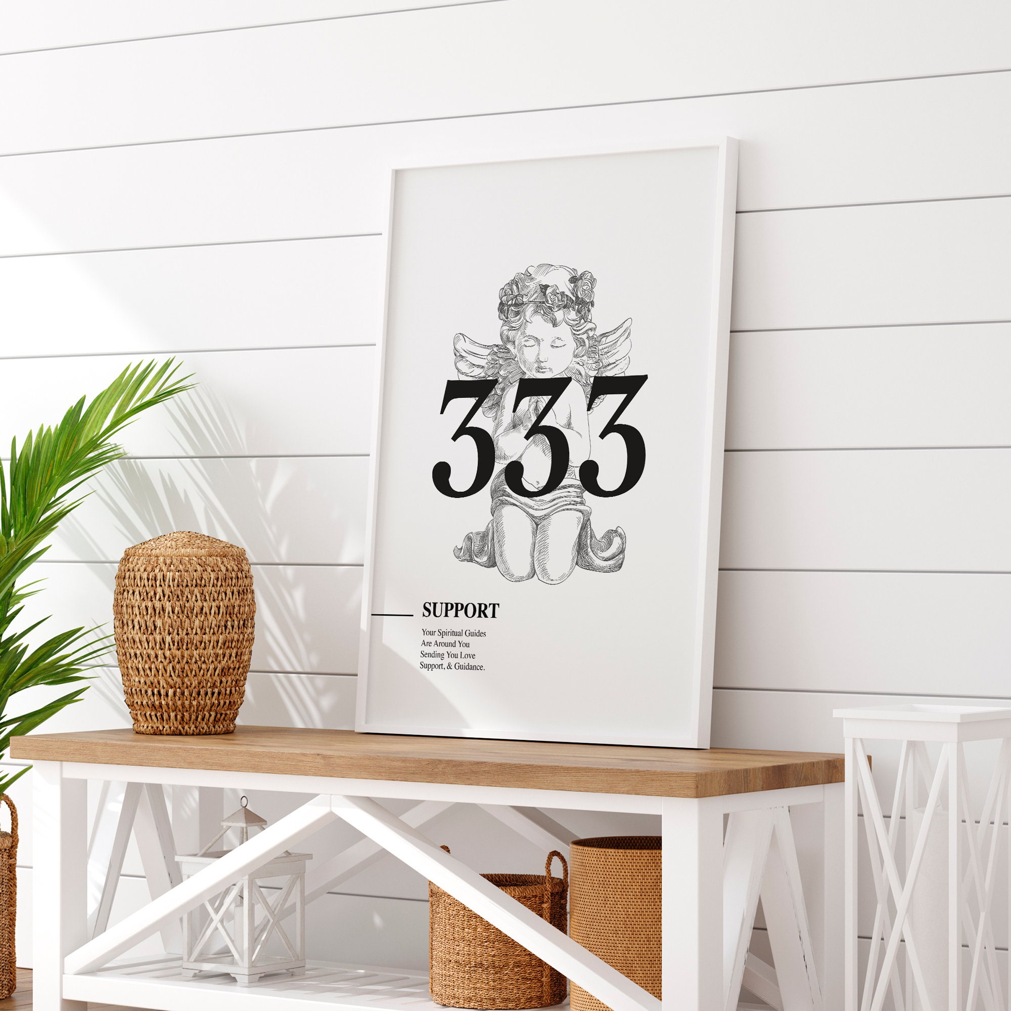 333 Angel Number, Angel Number Print, Instant Printable Art, Digital ...