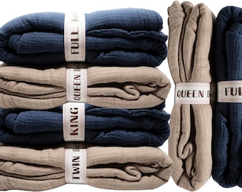 Lakanorganisatör och förvaringsband - 4 st per förpackning - KING SIZE - Organisera dina sängkläder, lakan, påslakan, örngott