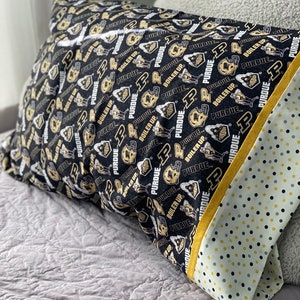 Personalized College Pillow,Dorm Decor,  Notre Dame, Mich State, Purdue, Ohio,  Illinois, Iowa, Butler, Ohio State, Kentucky, Xavier