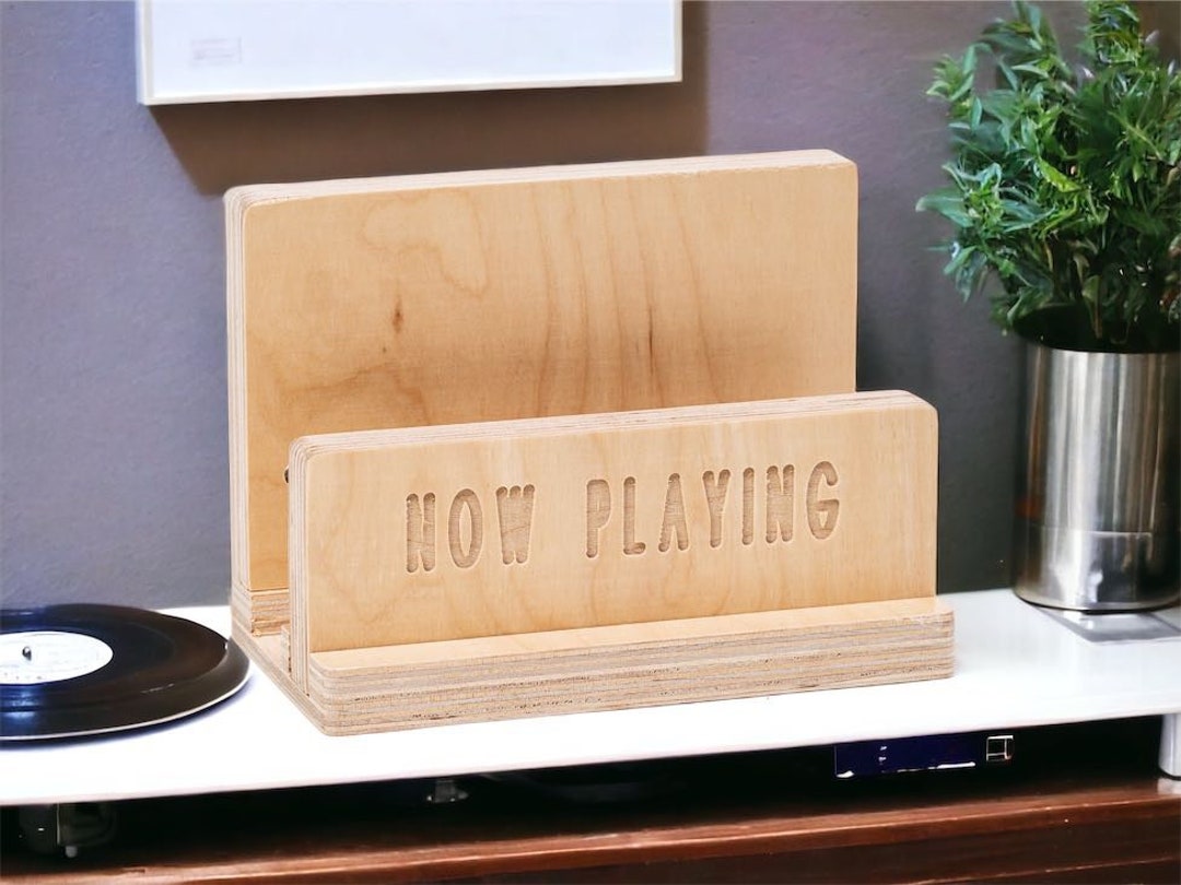 Record Holder Wall Record Holder Stand NOW PLAYING Now Etsy