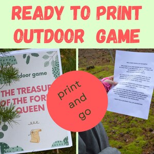 Ready to Print Outdoor Game &quot;Treasure of the Forest Queen&quot;