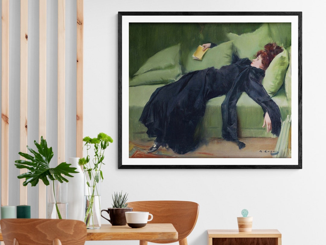 Ramon Casas Art Print. Decadent Young Woman. After the Dance - Etsy