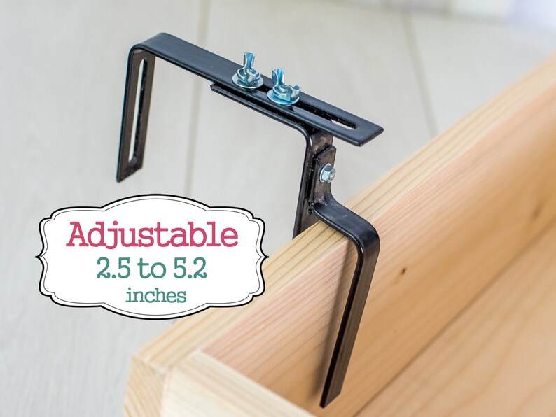 Wrought Iron Brackets/ Balcony Planter Box/ Railing Planter Box Bracket/ Window Planter Hanging