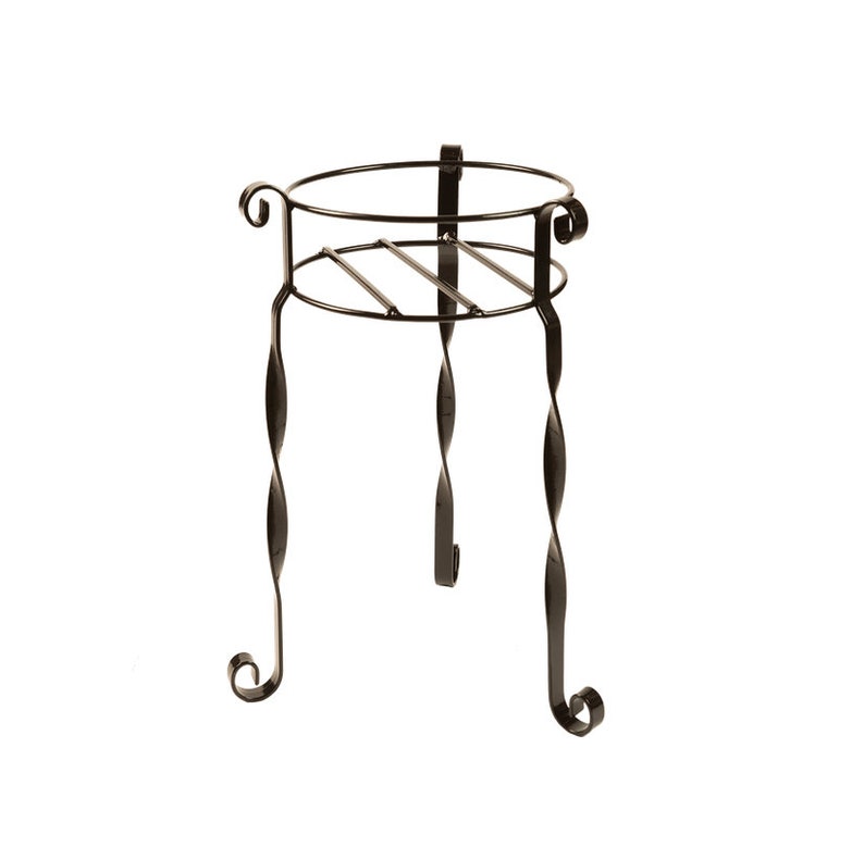Wrought Iron Plant Stand/ Outdoor Plant Stand Metal/ Black Metal Plant Stand/ Metal Plant Stand