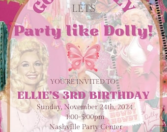 Dolly Parton Inspired Invitation