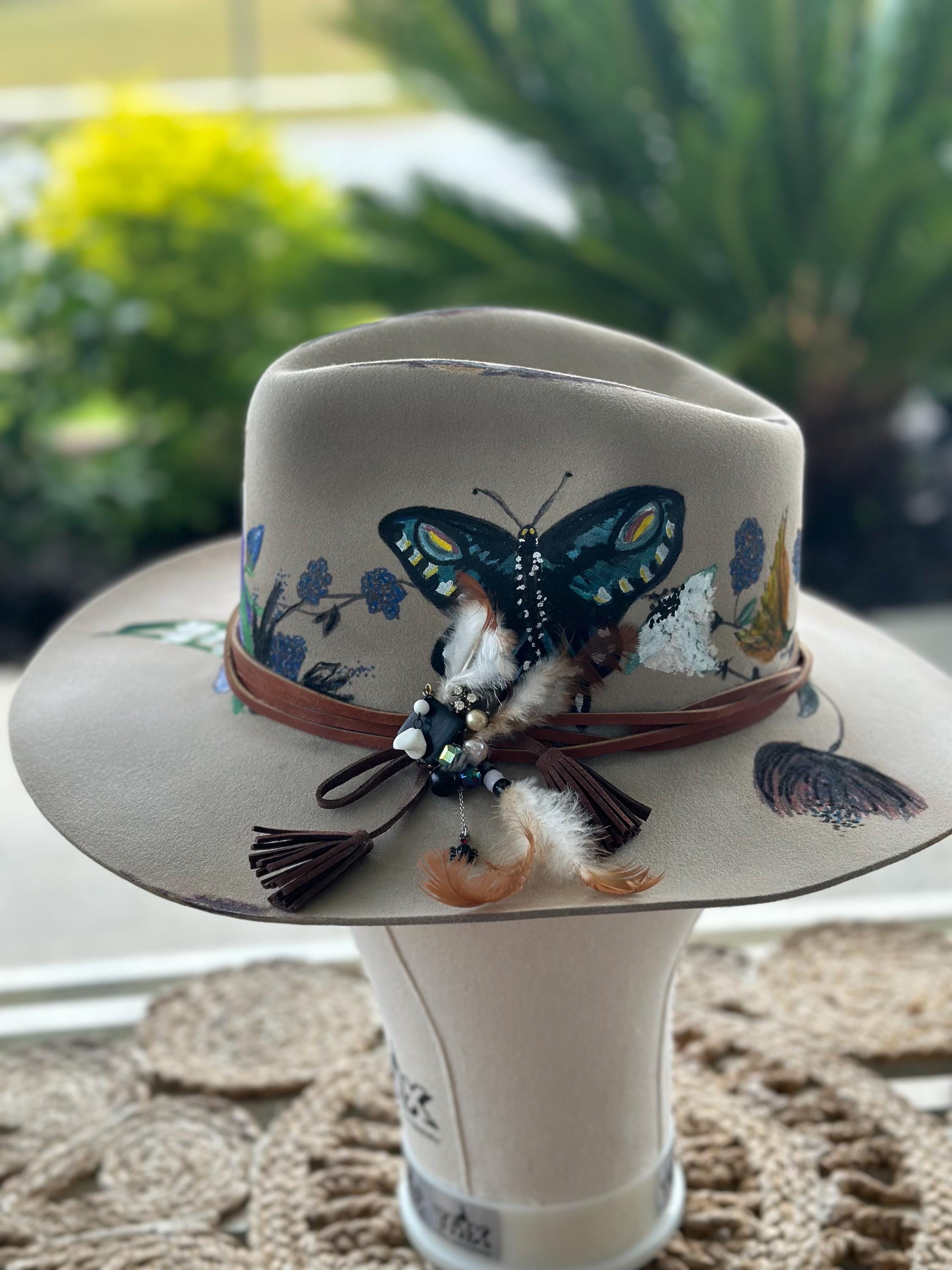 Custom, Hand-painted Felt Hats - Etsy display picture 2