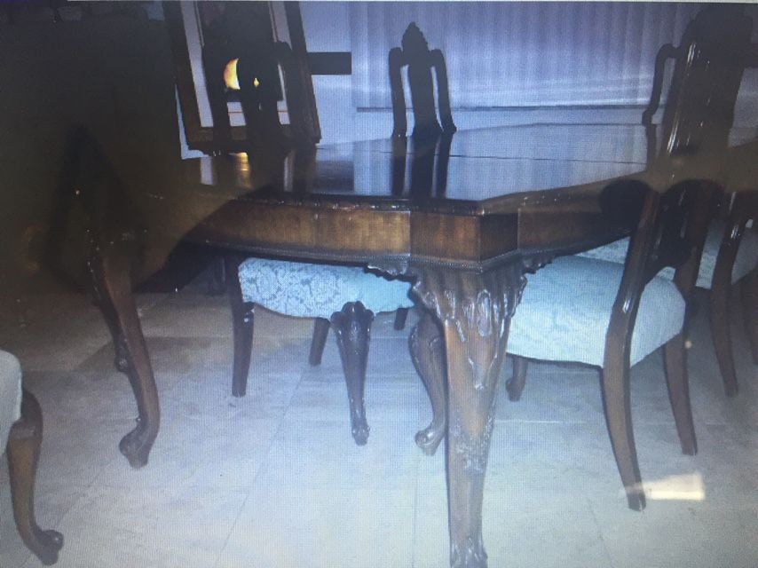 Ca. 1890 Classic Bubingawood Dining Room Set Etsy