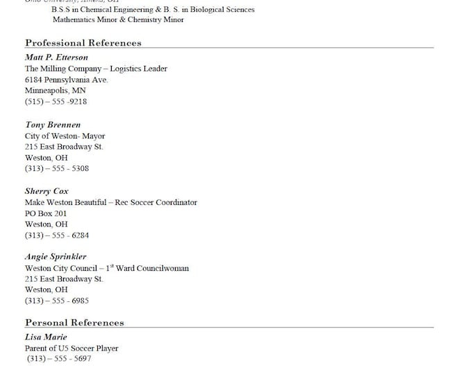 Modern Rp Reference Modern Professional Reference Template – Instant Download | Editable in ...