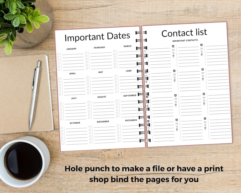 Moving Planner Checklist Printable, Moving Away Relocation Binder, Move States Preparation Pack, Organize Declutter Garage Sale, New Home Gift, Cleaning Home Sell House Prep.