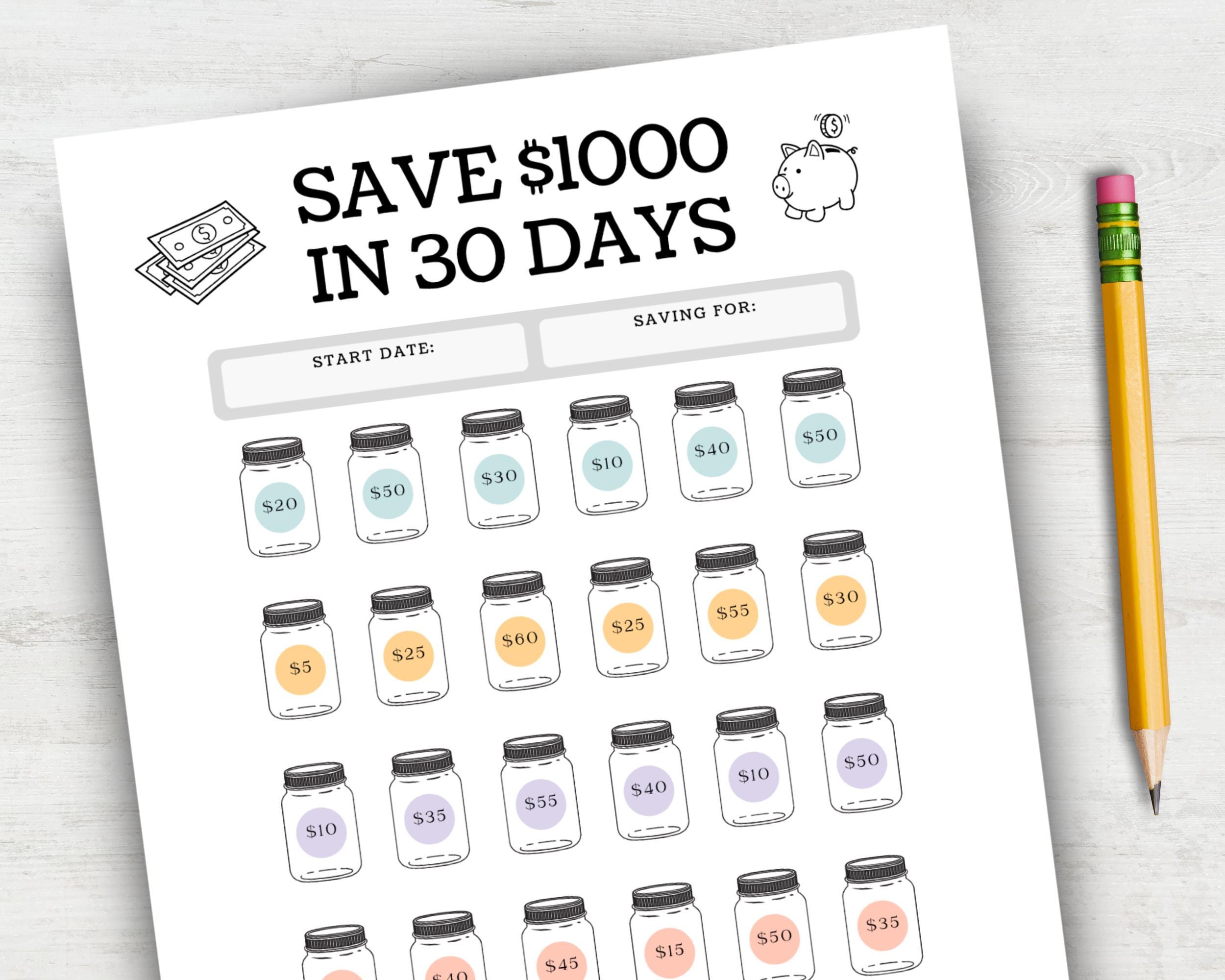 How to Save 1000 in 30 Days The Ultimate Guide