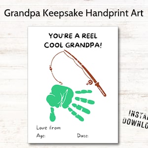Grandpa Handprint Art, Handprint Craft Grandpa, New Grandfather Gift, Grandpa Keepsake, Happy Grandparents Day, Baby Handprint, Daycare Fun