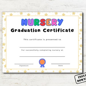 Diploma di laurea dell'asilo nido, Certificato dell'asilo nido stampabile, Cerimonia di laurea dell'asilo nido, Ricordo dell'asilo nido, Memoria dell'asilo nido, Diploma prescolare