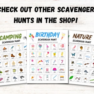 Summer Scavenger Hunt, Outdoor Summer Treasure Hunt Printable, Nature Scavenger Hunt For Kids, Kids Nature Games, Preschool Summer Activity image 4
