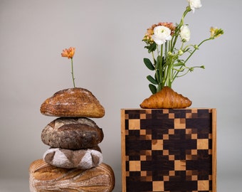 Walnut + Maple Bread Box