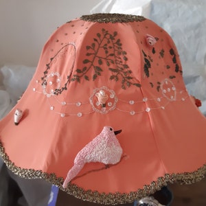 Met de hand geborduurde lampenkap/lampenkap met de hand geborduurd