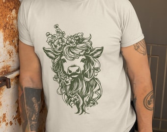 Trendig t-shirt med grafisk komotiv: T-shirt med bondgårdsdjurstryck