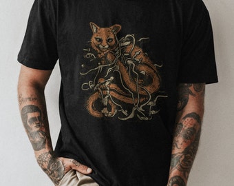 Fox Illustration Graphic T-Shirt | Wildlife Art Print