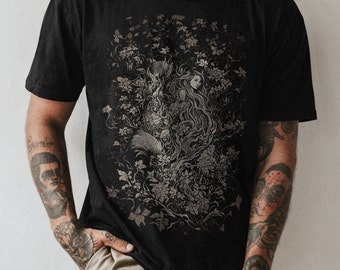 T-shirt i ekologisk bomull med motivet Moder Natur - Miljömedvetet mode
