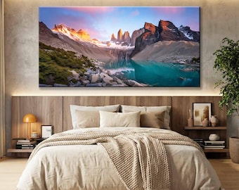 20x20cm Patagonien Landschaft Wandkunst Patagonien