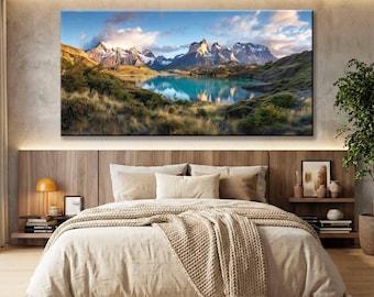 20x20cm Patagonien Landschaft Wandkunst Patagonien