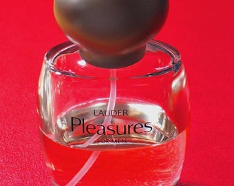 Vintage Estee Lauder Pleasures for Men Cologne 1.7 oz 2000s 50% Full Bottle