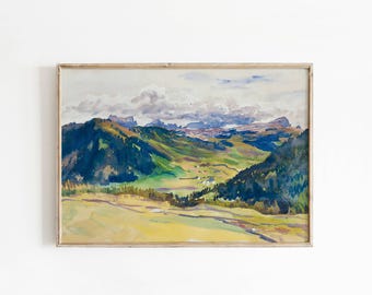 ジョン・シンガー・サージェントの有名な山の風景画。すぐに