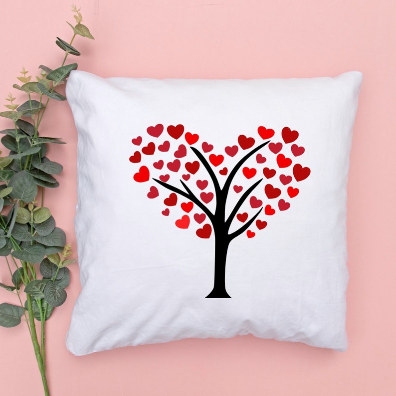 Syhood Valentinstag Baumrock – Doppelseitig (Herz/Kleeblatt), 119 Cm, Mit 24 Ornamenten, Für Tisch & Deko