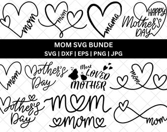 Maman SVG, svg des mères, fête des mères, maman split nom cadre svg, svg maman, maman couper fichier, contour maman, maman png, cricut silhouette svg couper fichier