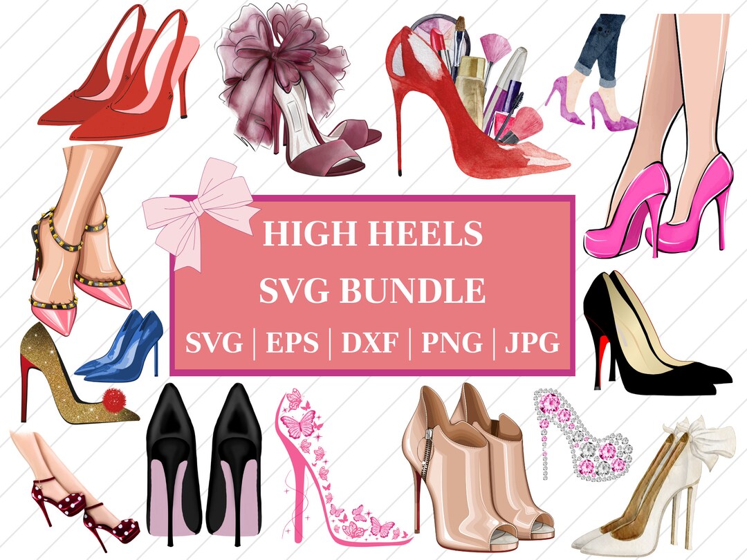 High Heels SVG, Heels SVG, Stiletto Svg, Shoes Svg, Style SVG, High