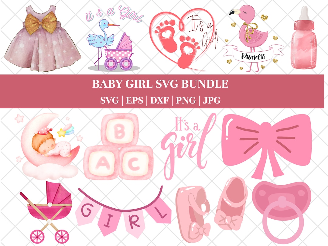Little Girl SVG PNG Bundle Baby Sayings Svg Baby Girl Bundle Baby ...