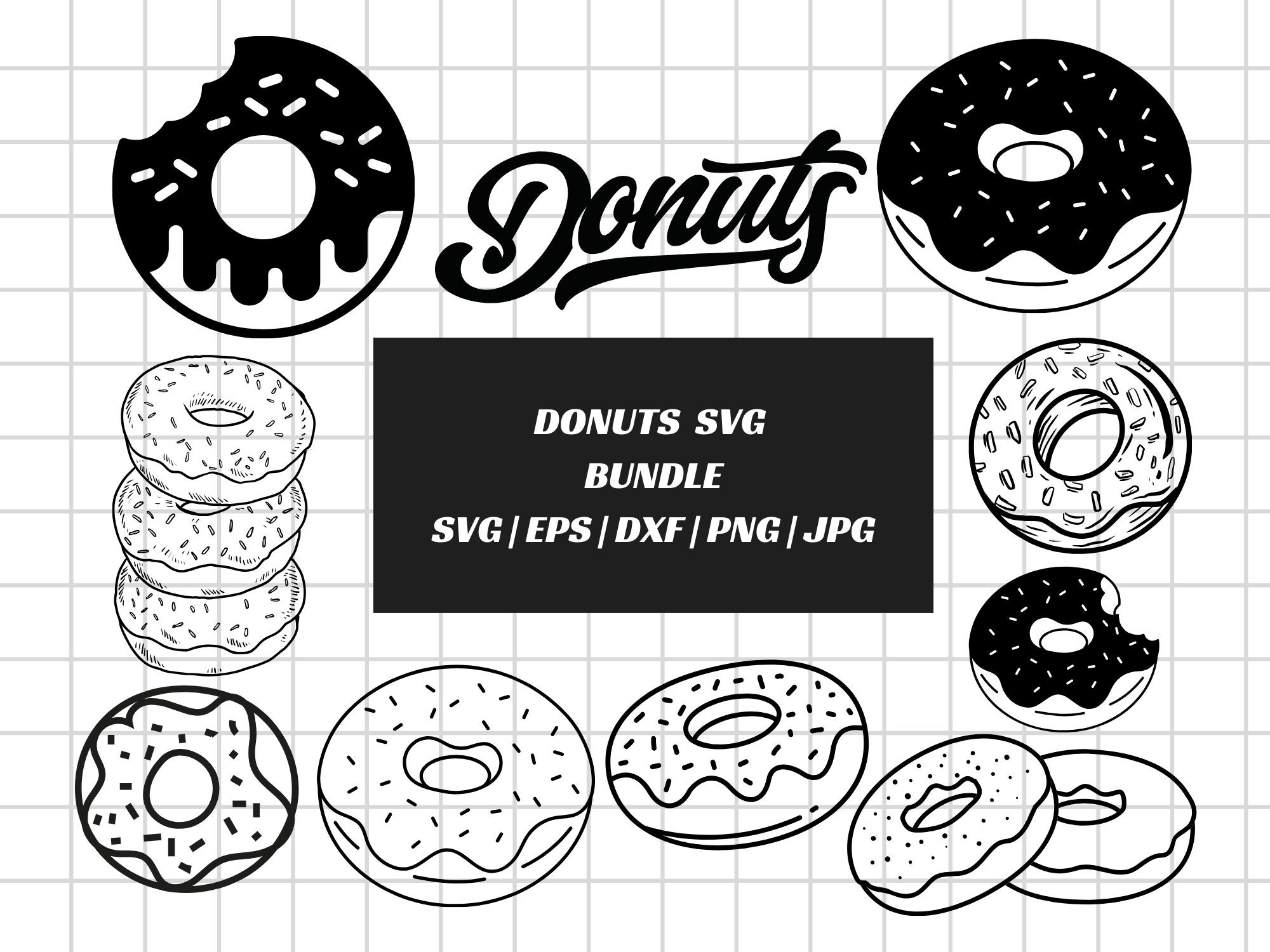 Donut Svg,donut Layered,dxf,dount Cut File,doughnut,birthday,sprinkle