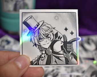 MANGA PANEL Holographic — Bungou Stray Dogs Stickers  — Anime BSD Dazai / Chuuya / Fyodor / Nikolai