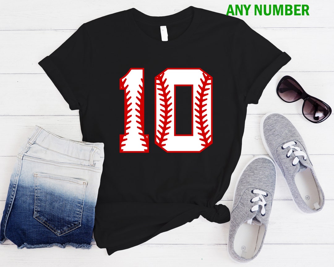 Baseball Numbers Shirt, Baseball Mom Shirt, Personalized Baseball Tees, Custom Baseball Shirt