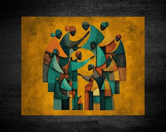 Circle of Origins – Abstract Cultural Peel-and-Stick Wall Art - 5 Sizes