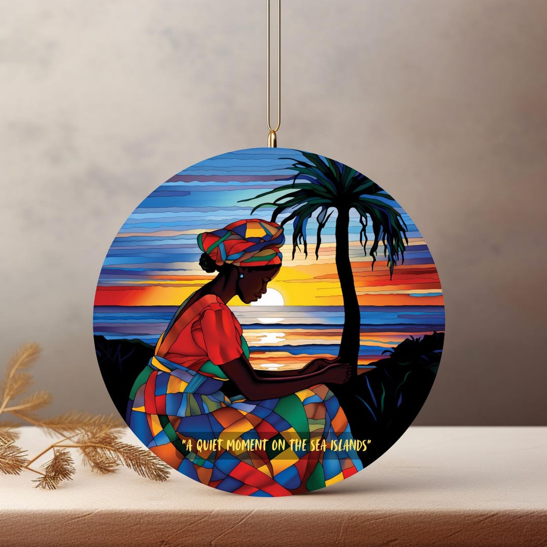 A Quiet Moment on the Sea Islands, Gullah Geechee Heritage Art Ornament ...