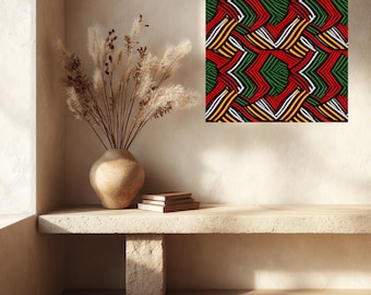 Textured Embroidery Look Art • 20x20, 12x12 Peel & Stick