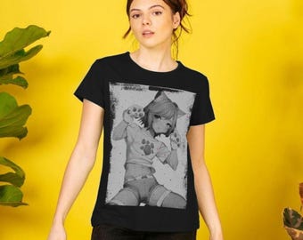 Catboy - Grainy Speckle Print T-shirt - Feminine Cut