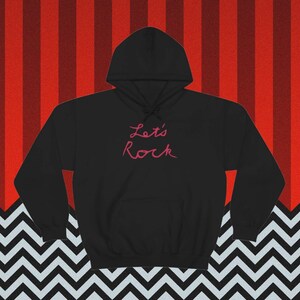 Sudadera con capucha Let's Rock - Fire Walk With Me - Twin Peaks - FWWM - Sudadera unisex - Regalos para nerds