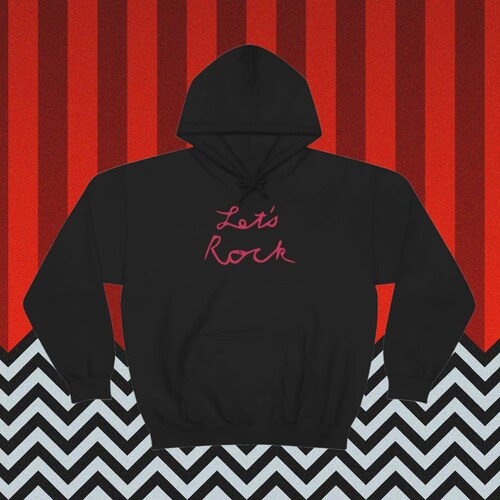 Sweat à capuche Let's Rock - Fire Walk With Me - Twin Peaks - FWWM - Sweat à capuche unisexe - Cadeaux nerd