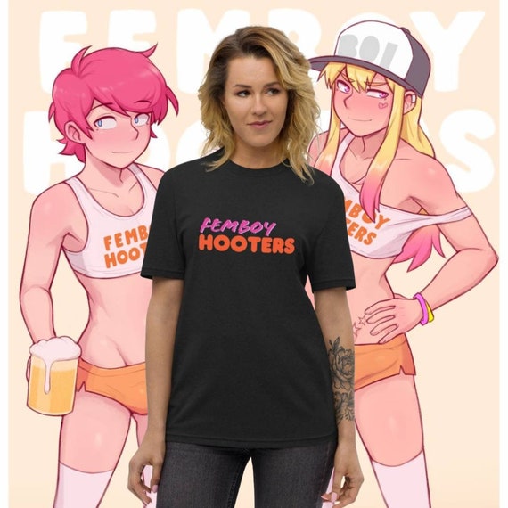 Femboy Hooters 100% Recycled T-shirt Femboy Clothes Weeb Femboys