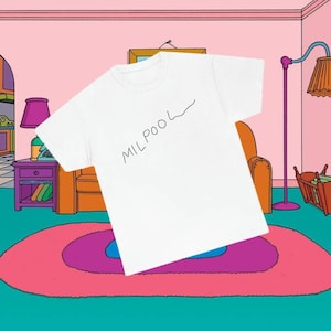 Milpool Leg Cast Signature Men&#39;s T-Shirt - Simpsons - Milhouse - Bart - Geek Gifts - Nerdy Stuff