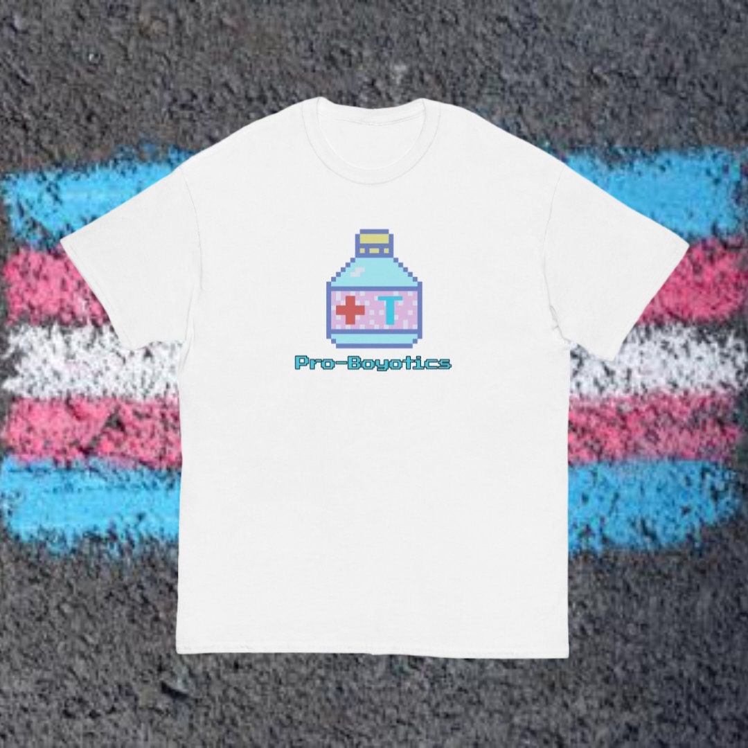 Pro-boyotics FTM Tee (male Cut) - LGBTQIA+ Pride Shirt