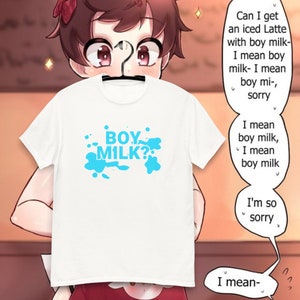 Boy Milk Masculine Cut T-Shirt - Super Gay Shirts - Femboy Clothes - Twinks - LGBTQIA - Catboys