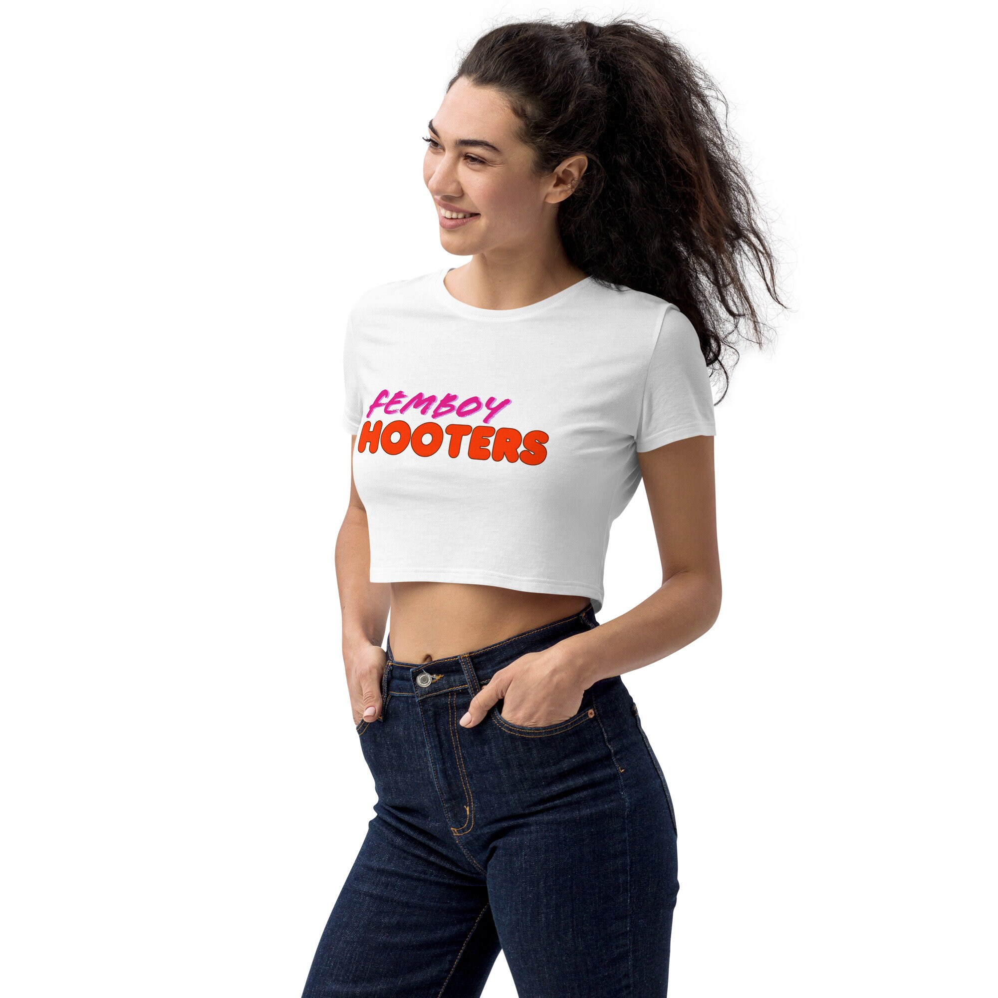 Femboy Hooters Organic Crop Top Femboys Sissies Hooters - Etsy