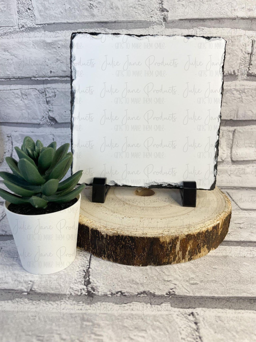 Square Photo Slate Mock up Sublimation Mock Ups Rock Slate Digital