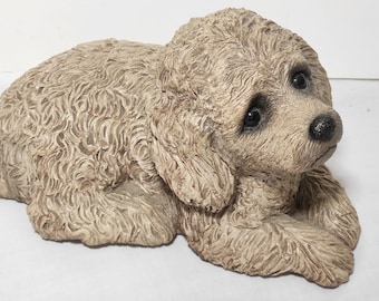 Sandicast Poodle Sandra Brue 1981 Puppy Dog Figurine (Inv C71#21)