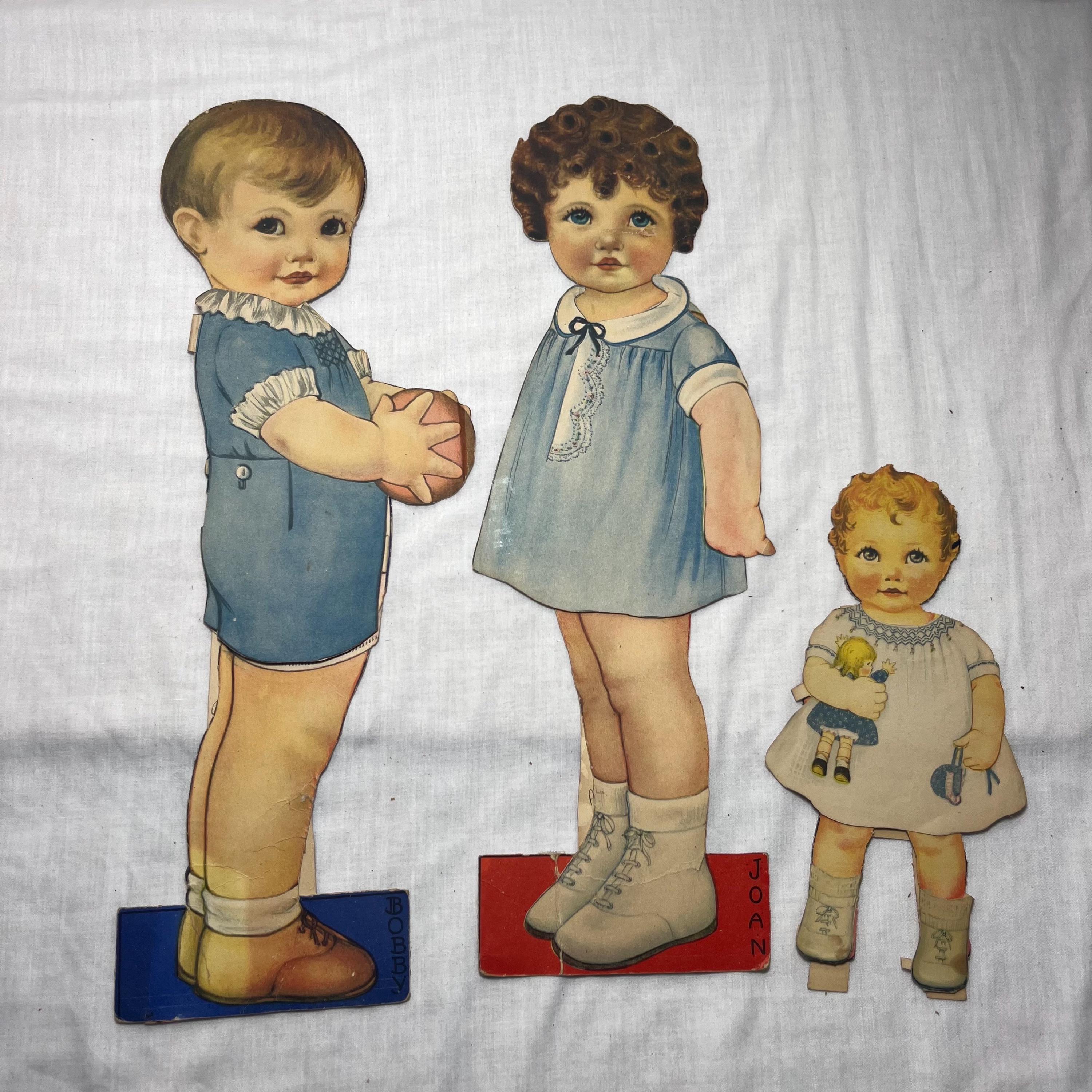 QueenHolden　ヴィンテージ　ペーパードール Vintage Paper Dolls Baby Dolls Queen Holden Circa 1945 Baby and